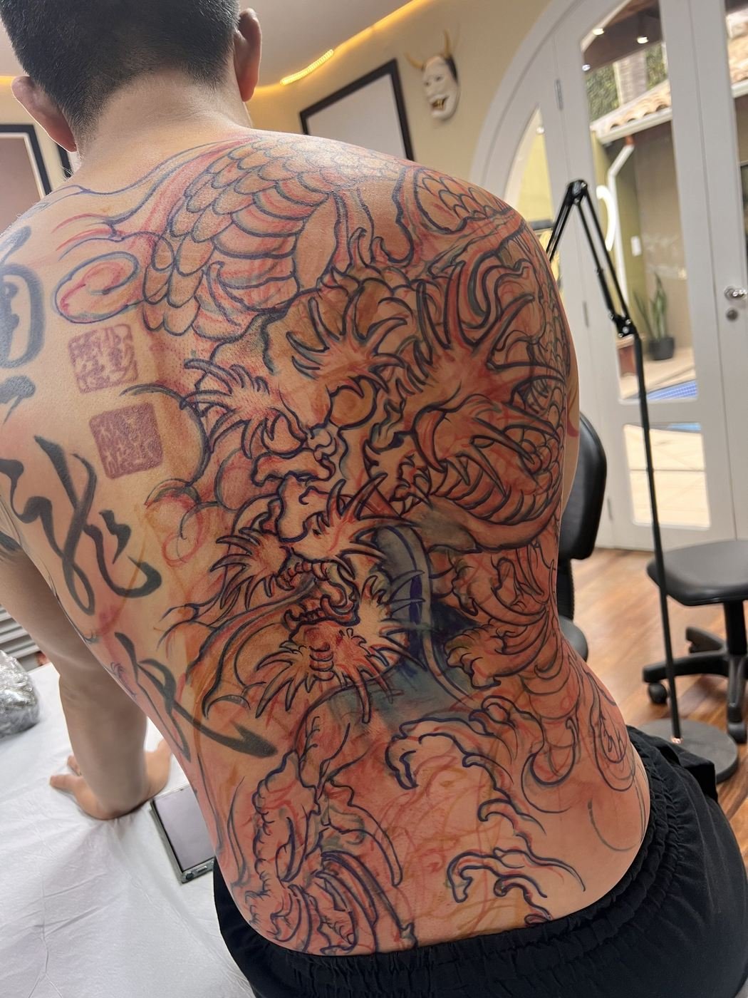 Freehand em processo: dragão